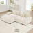 Finnell L-Shaped Corduroy Upholstered Sectional Sofa with Ottoman & Throw Pillows-114887996