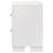 Copper White 2-Drawer Rectangular Nightstand With Bar Handle Pulls