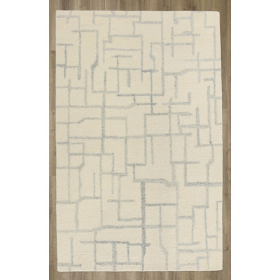 Hand-Tufted Wool/Tencel Area Rug