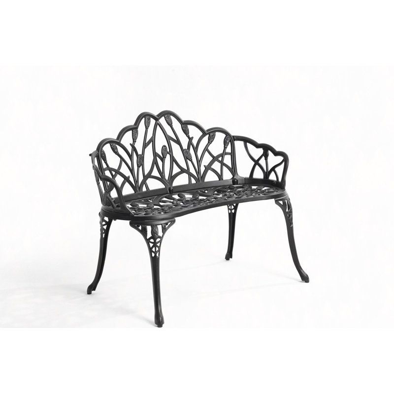 Banc en fonte d'aluminium, Noir
