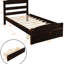 Lit plateforme simple, 10 lattes de bois pour la circulation de l'air sous le matelas, cadre de tiroir à effets personnels pour prolonger la durée de vie du matelas, outils de chambre à coucher