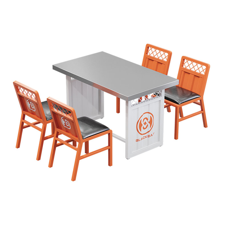 Kashlyn Trestle Dining Set, 29.6"H x 47.3"L x 27.6"W, Orange, Orange