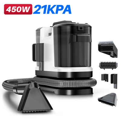 BSNAW Carpet Cleaner Machine 21Kpa Powerful Suction, Portable Carpet Cleaner with Cleaning Tools&Self-cleaning Upholstery Cleaner for Cars,Sofa