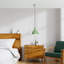 Lustre élégant en métal menthe, hauteur réglable 13,0 - 48,0 pouces | Plaque de base de 8,0 po de diamètre | 1 x douille E27, 40 W maximum (ampoule non incluse) | Luminaire élégant pour les espaces de vie modernes, classé IP20-1302133019-1302133021