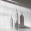 Roddney White Tall Floor Vase, Modern Home Decoration-1752110109-1752110110