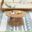 Table basse de patio en bois d'acacia