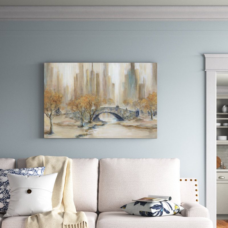 Arkeba " Central Park ", 24" H x 36" W, Wrapped Canvas, No Frame