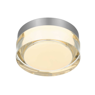 6-inch Chrome Inegrated LED Flush Mount