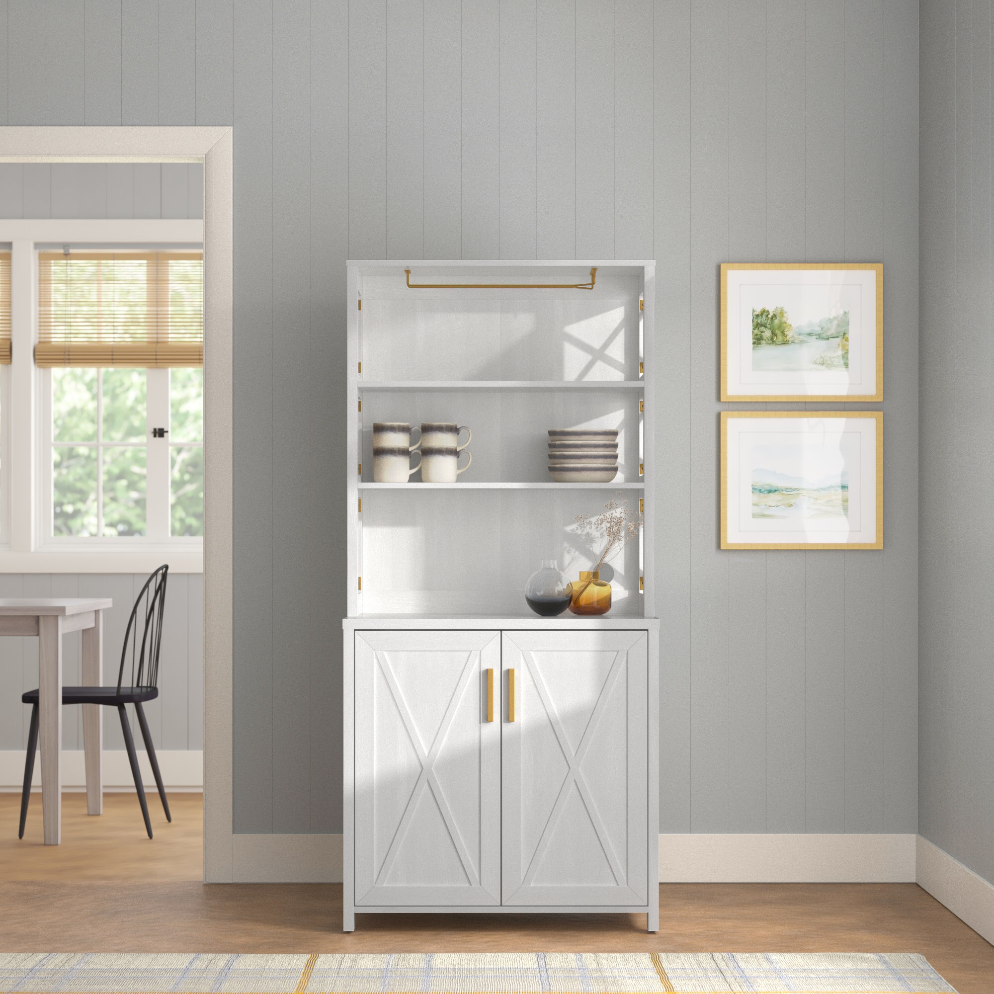 Beachcrest Home™ Genevra Elegant Dining Hutch & Reviews Wayfair