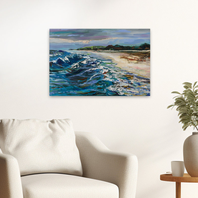 Rough Surf Coastal Beach Coastal, H 24 po x l 16 po
