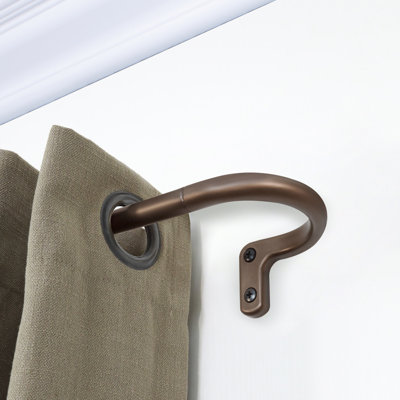 Tringle à rideaux simple réglable en métal Justi