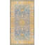 Hand Knotted Wool Area Rug in Blue