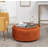 Savinien Upholstered Round Storage Ottoman-928429960