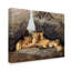 Reproduction de peinture acrylique sur toile tendue Yand «Lioness with Cubs»-30356435