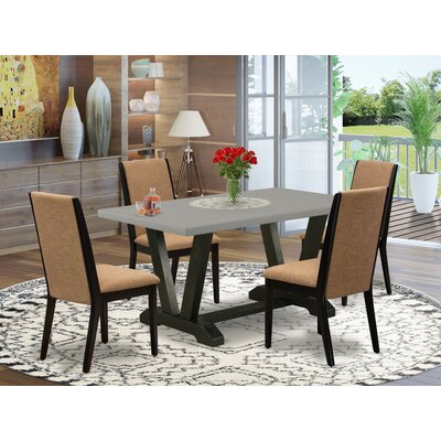 4 - Person Acacia Solid Wood Dining Set -  Red Barrel StudioÂ®, 41503B9B592B43DDA30E87C8E94F8803