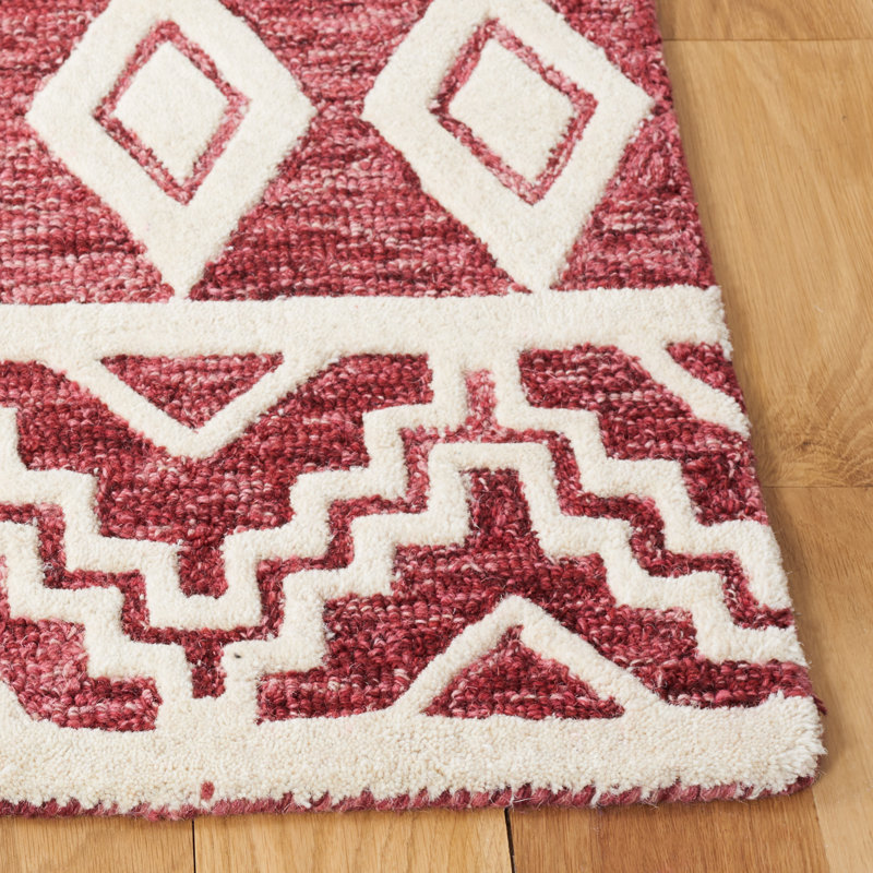 Tonsey Hand Tufted Wool Southwestern Rug, Rectangle 3' x 5'