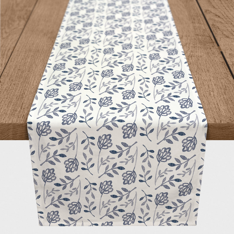 Watercolor Table Runner, 90" x 16"