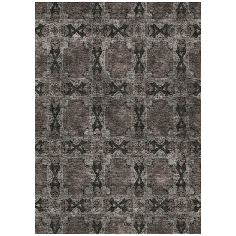 Rectangle HomeRoots Area Rug with Non-Slip Backing