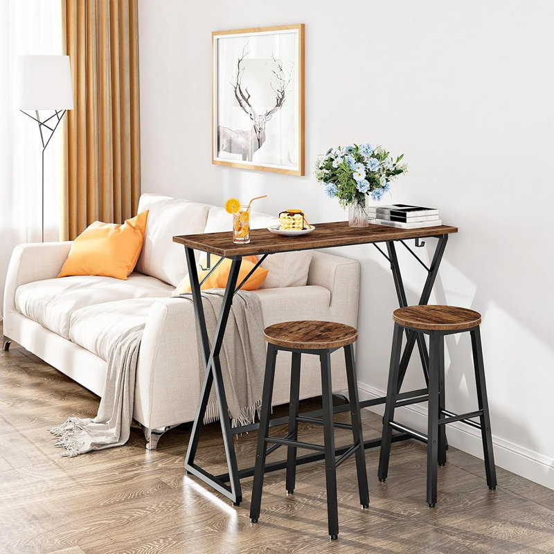 17 Stories Bar Table, Counter Height Rectangular Bar Table, Pub Dining ...