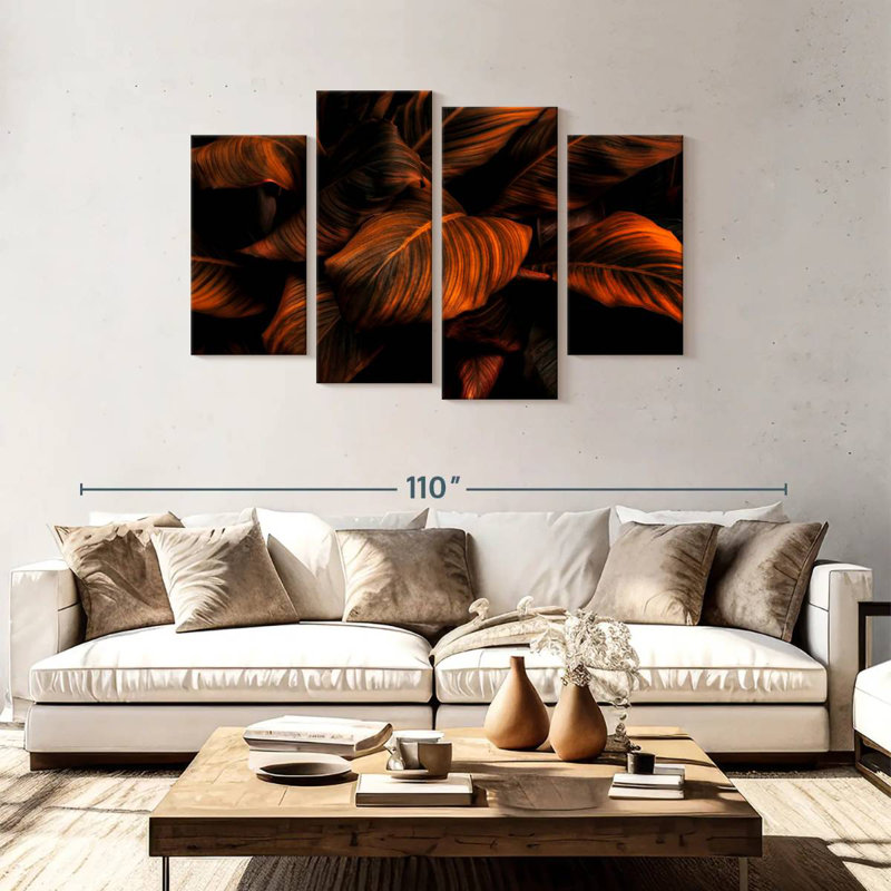 Harnek Bronze Toned Leaves