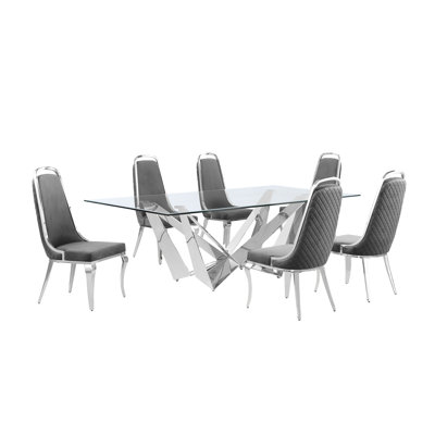 Ensemble de salle à manger rectangulaire L 94 po x l 46 po