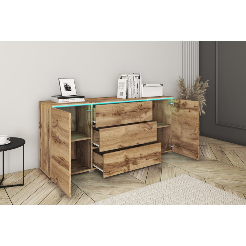 Aayran 150cm Sideboard, Oak