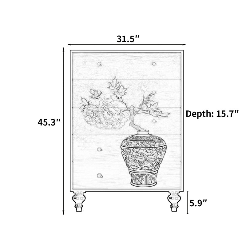 Armoire décorative française