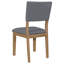 Chaise d'appoint rembourrée (ensemble de 2)