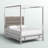Pettaway Upholstered Metal Canopy Bed-124452788-124452790