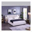 Très grand lit plateforme tapissier hydraulique en velours avec 2 tablettes, 2 lampes de lecture et port USB, beige-419364870