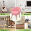 Tabouret de coiffeuse en bois massif avec dossier Franke pour le salon, la chambre à coucher-28798265