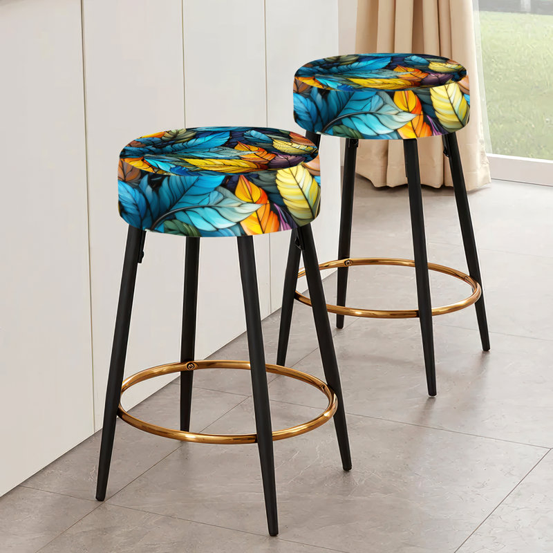 Ensemble de 2 tabourets de bar Tropical