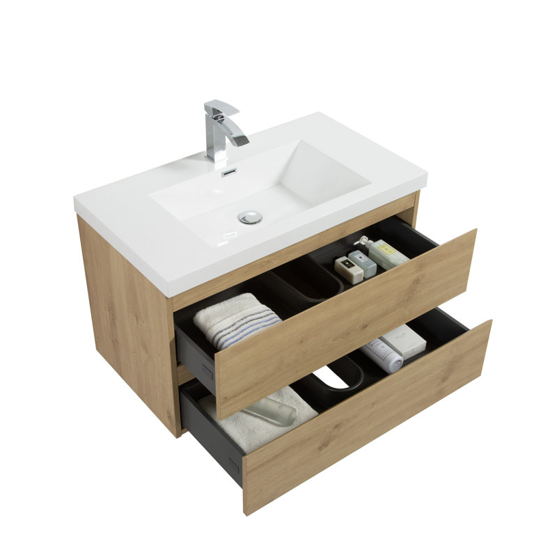 Ensemble de meuble-lavabo simple mural 42 po Brandov