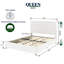 Grand lit plateforme tapissier Livcle Ivory Boucle