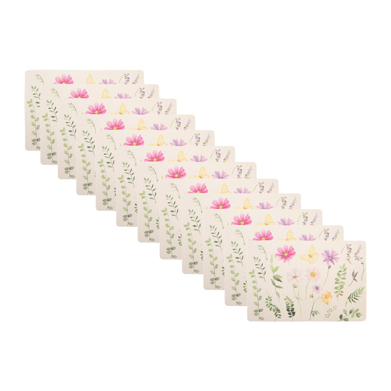 Napperon floral Eva - ensemble de 12
