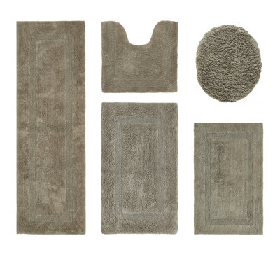 Ensemble de tapis pour salle de bain 5 pièces Lux Premium 2370 GSM