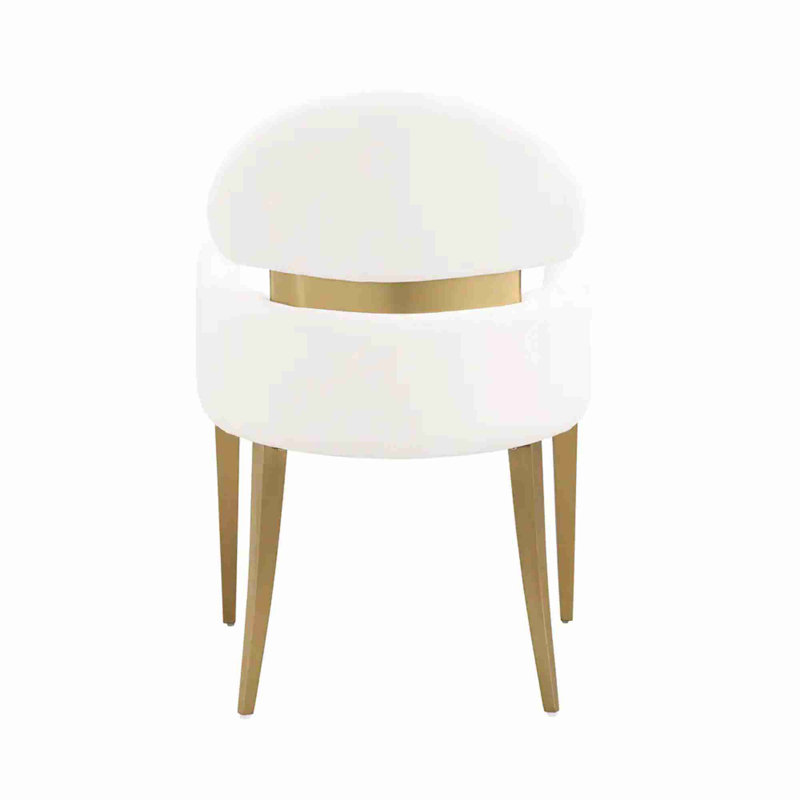 2 chaises avec accoudoirs, Blanc