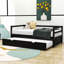 Lit de jour simple en bois avec lit gigogne simple-581140797