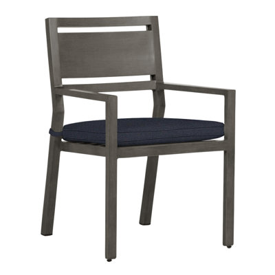 Avondale Aluminum Patio Dining Armchair with Cushions