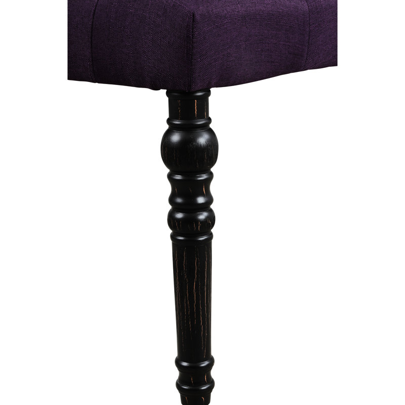Banc de salle à manger mauve en tissu, Mauve