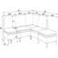 Canapé modulaire rembourré avec pieds en métal-1476495243