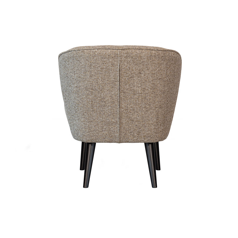 Sara Upholstered Slipper Chair, Sand