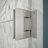 DreamLine Unidoor 48 - 49 inch W x 72 inch H Frameless Hinged Shower Door with Shelves in Matte Black-121987617-122846404