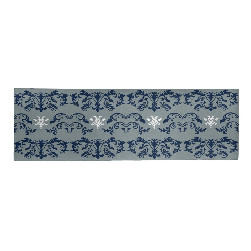 Tapis de couloir argenté