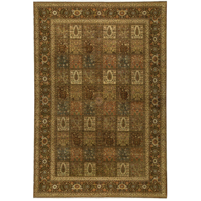 Tapis multicolore de haute qualité noué à la main