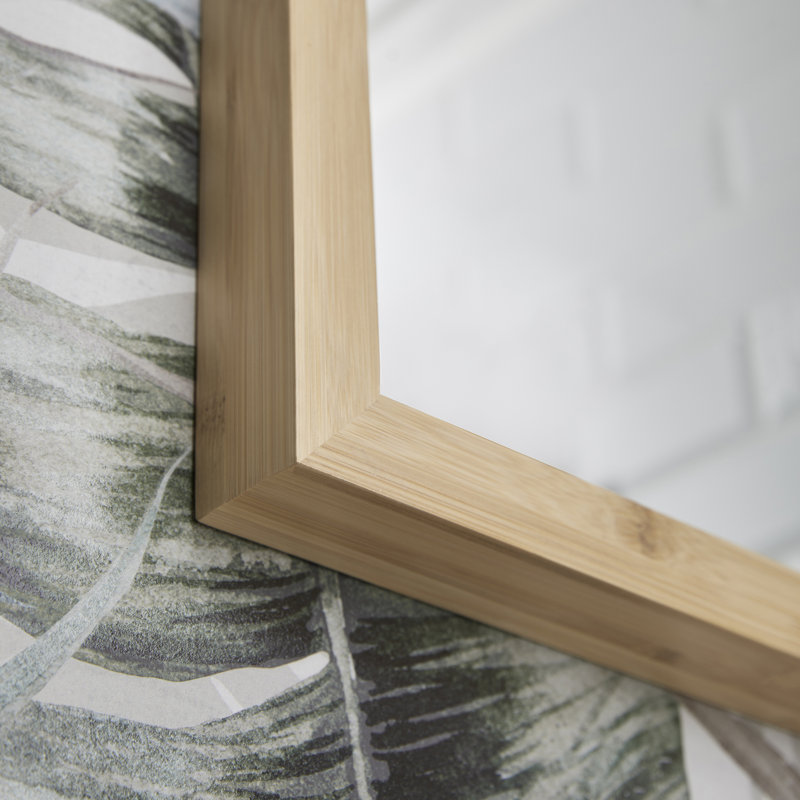 Virgil Wood Flat Wall Mirror