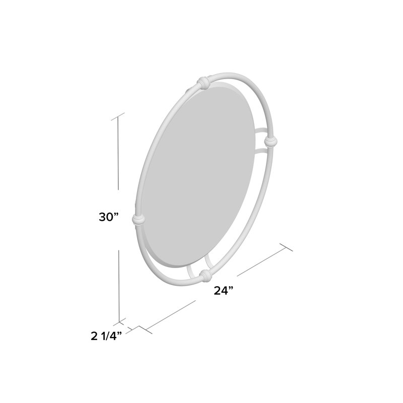 Reisterstown Metal Oval Mirror