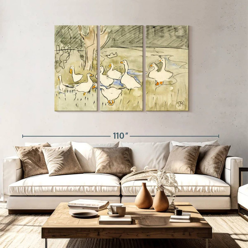 Brampt Classic Ducks, 48" H x 74" W