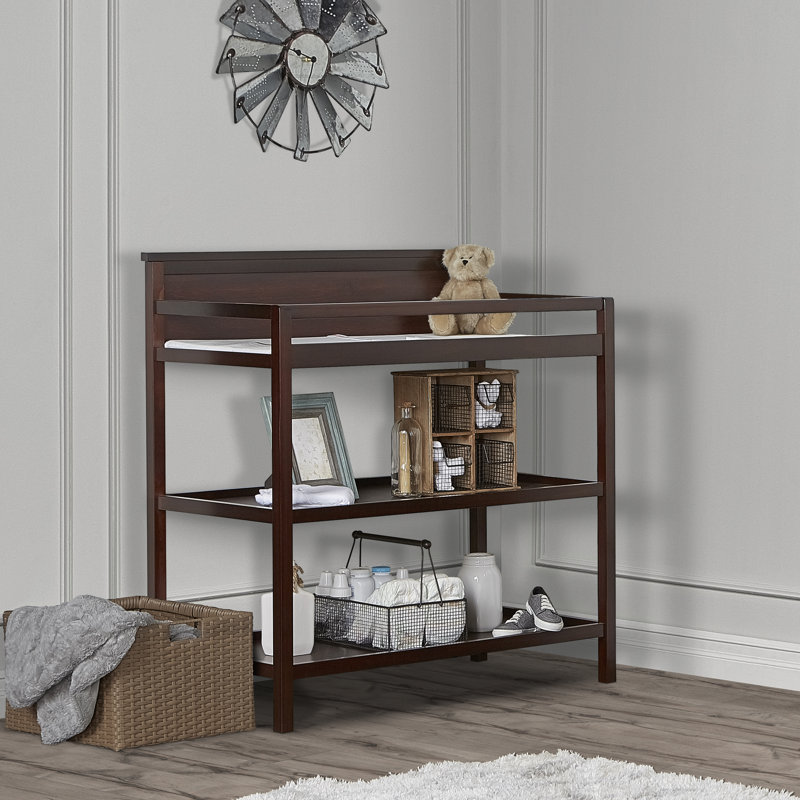 Universal Changing Table with Pad, Espresso