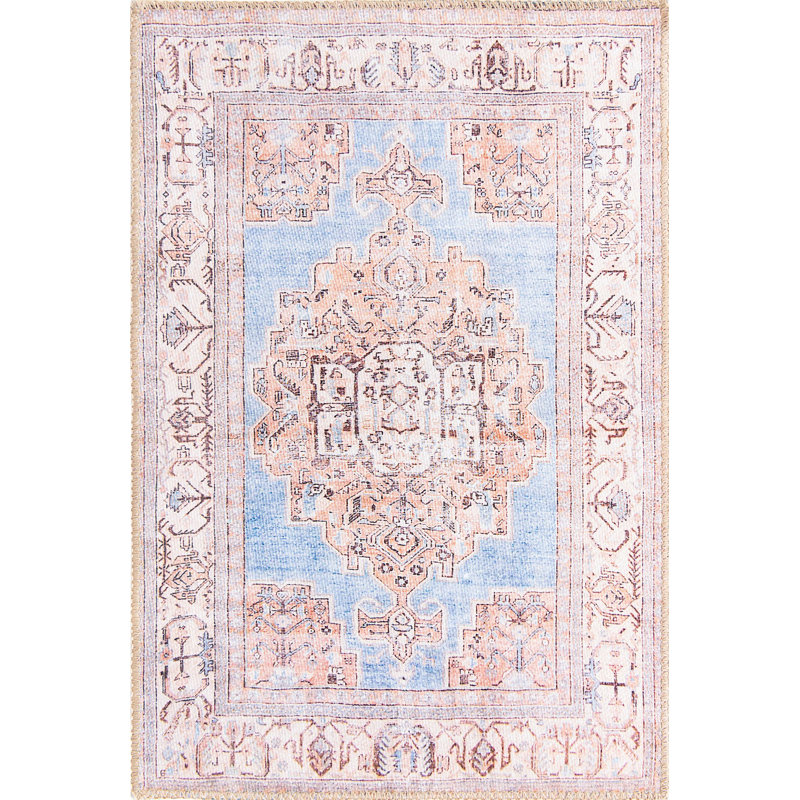 Tapis traditionnel bleu Mcclamma, Rectangle de 2 pi x 3 pi